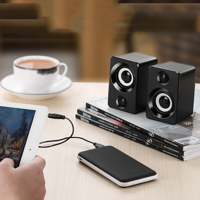 Комбинированные колонки USB проводные компьютерные бас стерео музыкальный плеер