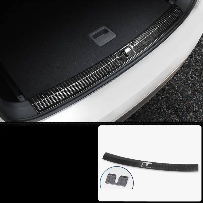 Задняя панель багажника ножная педаль внешний Хромированный Авто декоративный