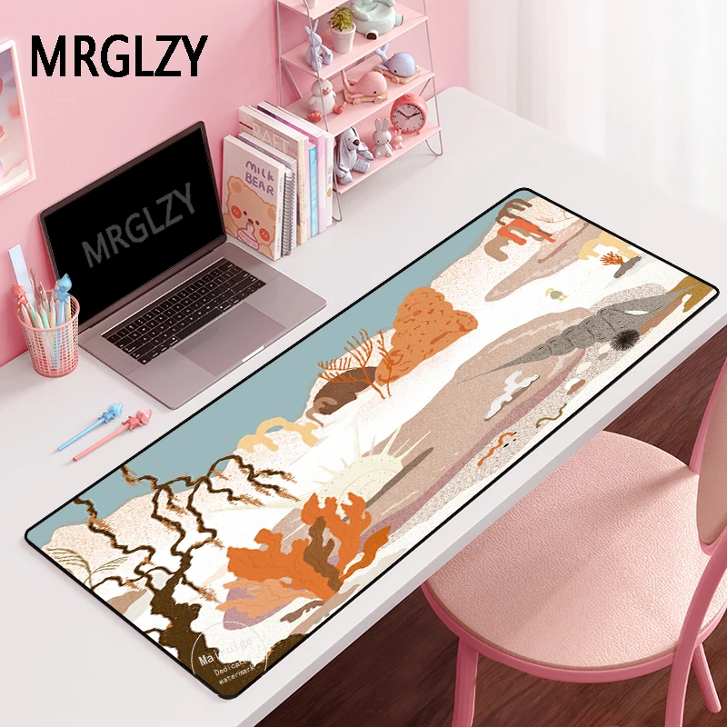 

MRGLZY Multiple Sizes Large Gamer Girly Mouse Pad Rug Carpet Laptop Gaming Accessories Genshin Impact MousePad Deskmat for Csgo