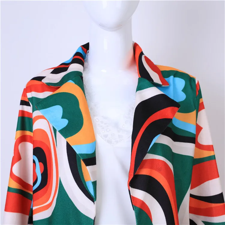 Красочное пальто модное женское осеннее шерстяное зимнее длинное большого