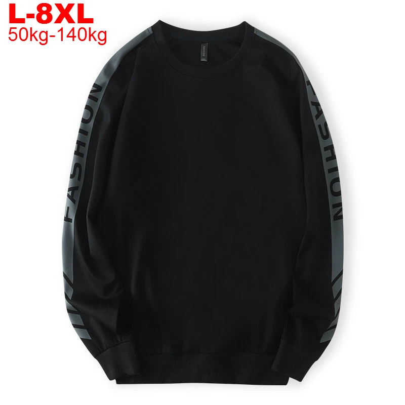 Мужские толстовки размера плюс 8xl 7xl толстовка большого Мужская Эстетическая