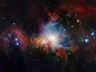 Космический инфракрасный вид Orion Nebula картина Искусство Печать Шелковый плакат домашний декор для стен