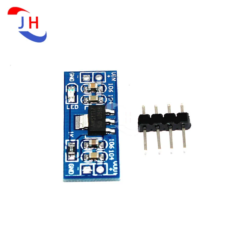 

1Pcs AMS1117-5.0 Step-down Power Supply Module Single Chip Microcomputer 5.0V Voltage Regulator Module 5V Power Board AMS1117