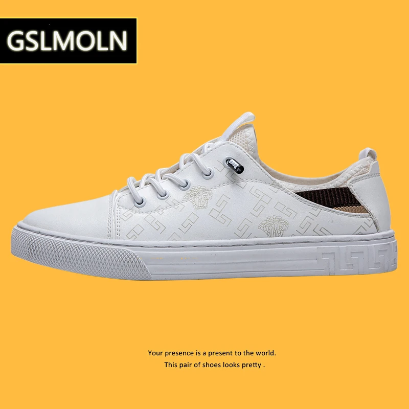 

2021 new skateboard casual shoes Men's white shoes for walking Dressing wild sneakers