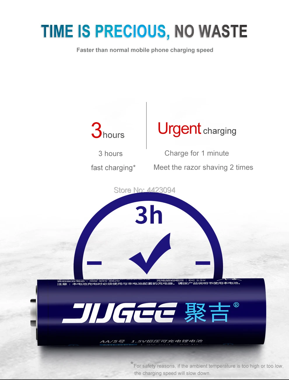 New JUGEE 2000mah 1.5v AA 3000mWh usb rechargeable Li-polymer lithium battery + USB 4 slot charger | Электроника