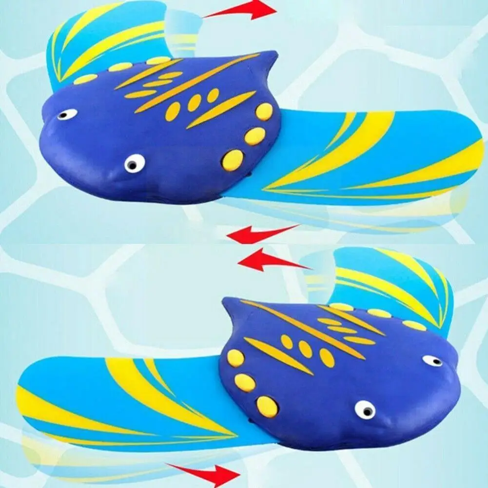

Devil Fish Toys Water-Powered Summer Bathtub Beach Toys Adjustable Swimming Gliders Fins Pools Underwater Kids Accessories Q0I8