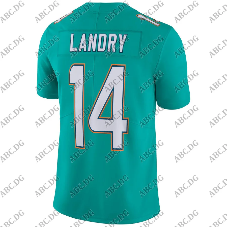 

Customized Stitch American Football Jersey Men Women Kid Youth Miami Jarvis Landry Aqua Vapor Untouchable Limited Player Jersey