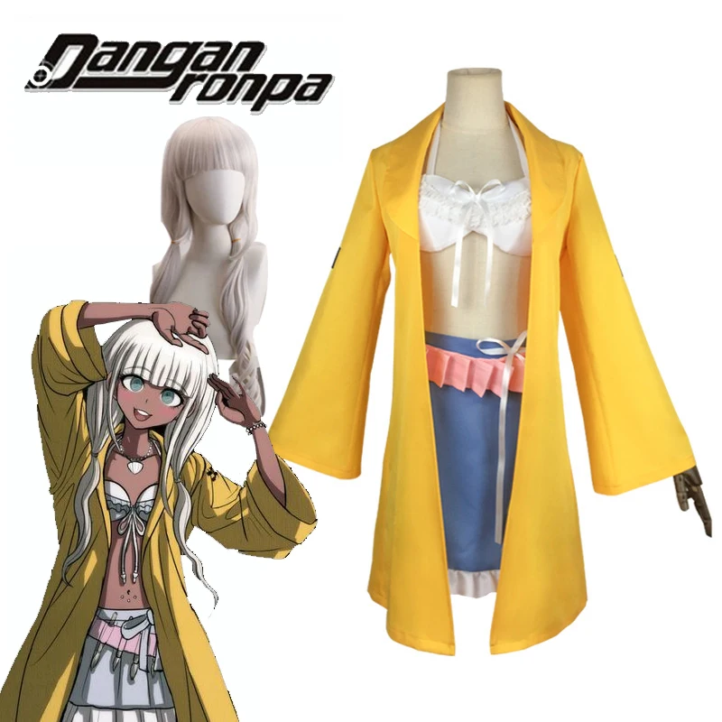 Аниме костюмы для косплея Новинка Danganronpa V3 Angie Yonaga Униформа Женская