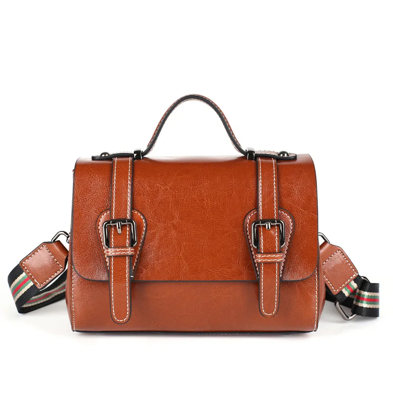 

2021 new fashion trend all-match handbags leather Korean style leather single shoulder messenger bag