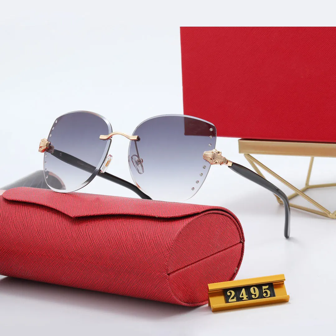

2021 new generous metal frameless sunglasses c men's luxury sunglasses carter brand sunglasses desinger men's eye shadow