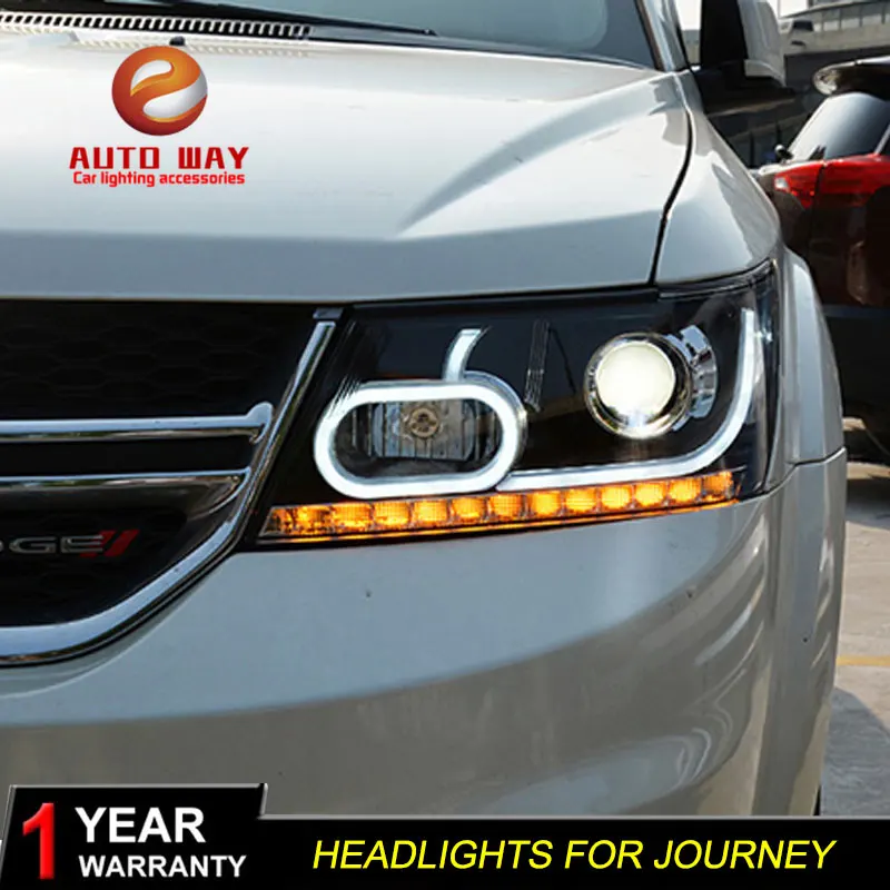 Чехол для стайлинга автомобиля Dodge Journey far 2009 2018 led фара светодиодная drl проектор hid