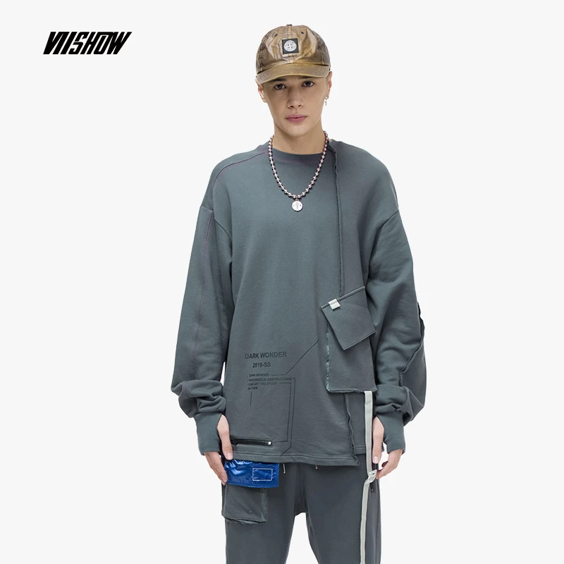 VIISHOW уличная Мужская толстовка брендовые хип-хоп толстовки для мужчин новинка 2019