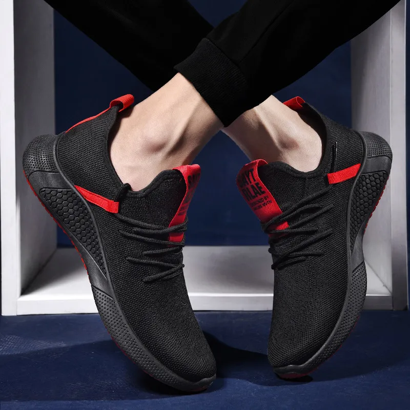 Бренд хит продаж мужские кроссовки 2020 новые дышащие на шнуровке трикотажные