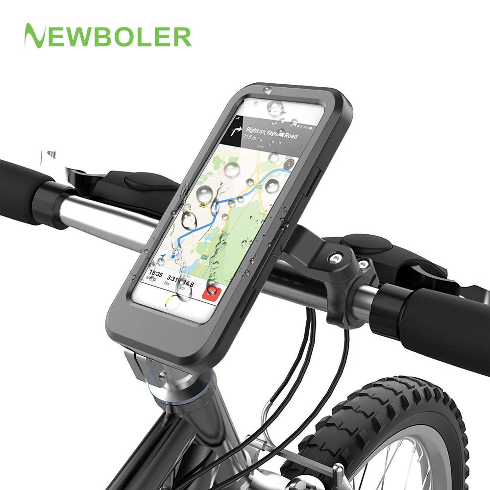Waterproof Mobile Bicycle Handlebar Stand Bike Phone Holder Motorcycle Handlebar Cell Phone Support Mount Bracket Accessories