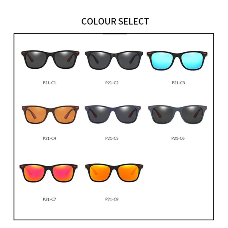 

2021 New Brand Fashion Classic Men's Polarized Sunglasses Women Outdoor Driving Sun Glasses Goggles UV400 Gafas De Sol