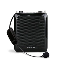 shidu portable bluetooth speaker aux sound bullhorn wireless voice amplifier for teacher with microphone tf usb flash recording