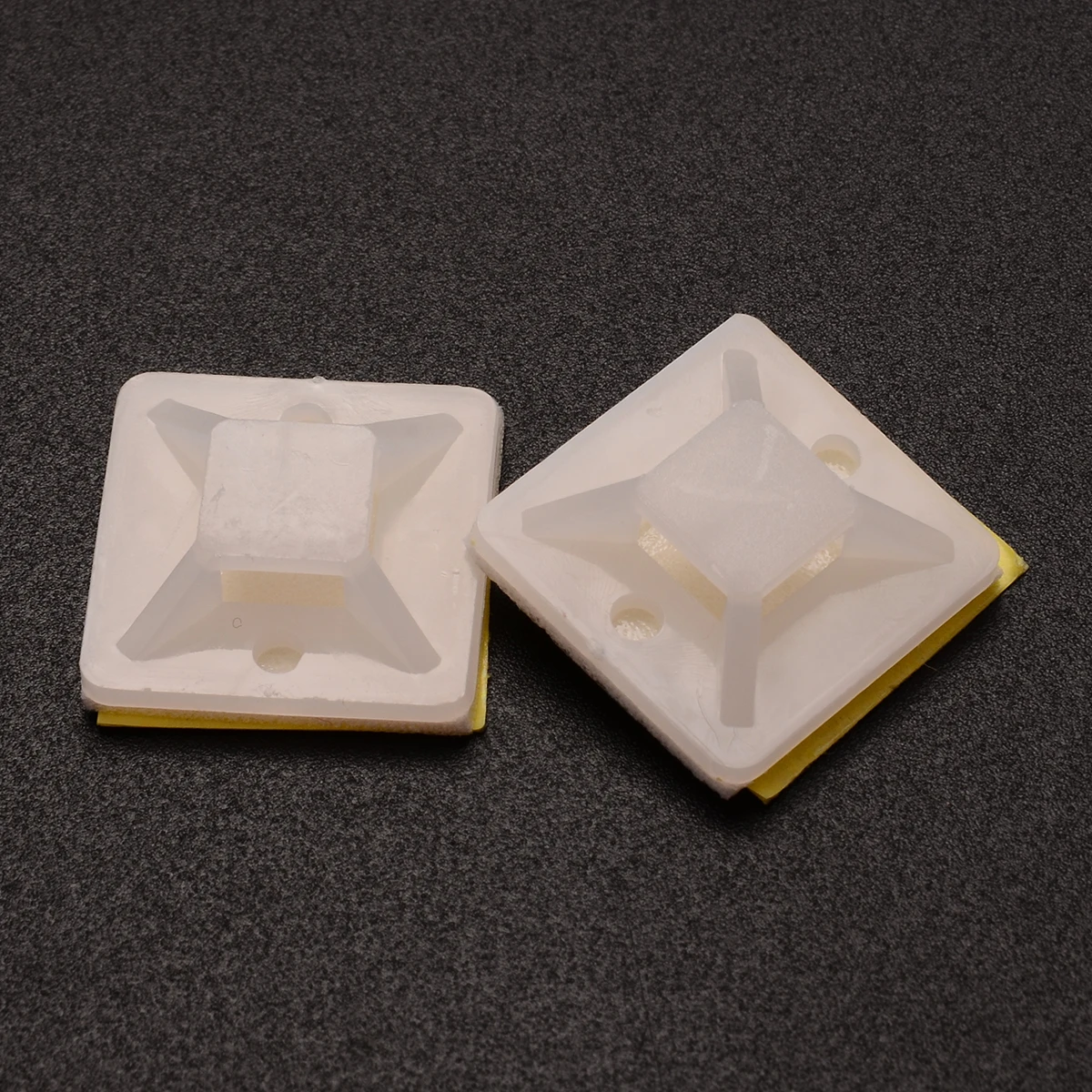 100 шт./компл. белый вязаный базовые крепления 2 см X сама клейкий кабель стяжка для