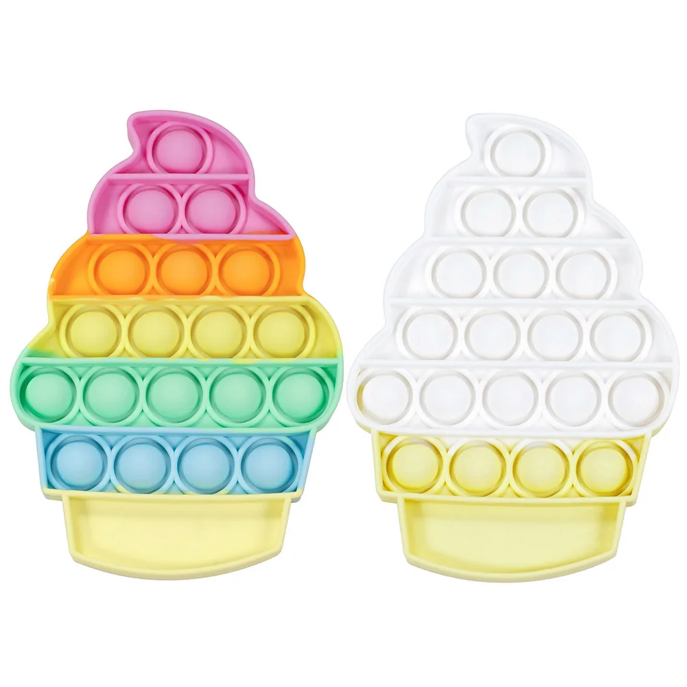 Радужные игрушки антистресс с пузырьками сенсорные сжимаемые для снятия стресса