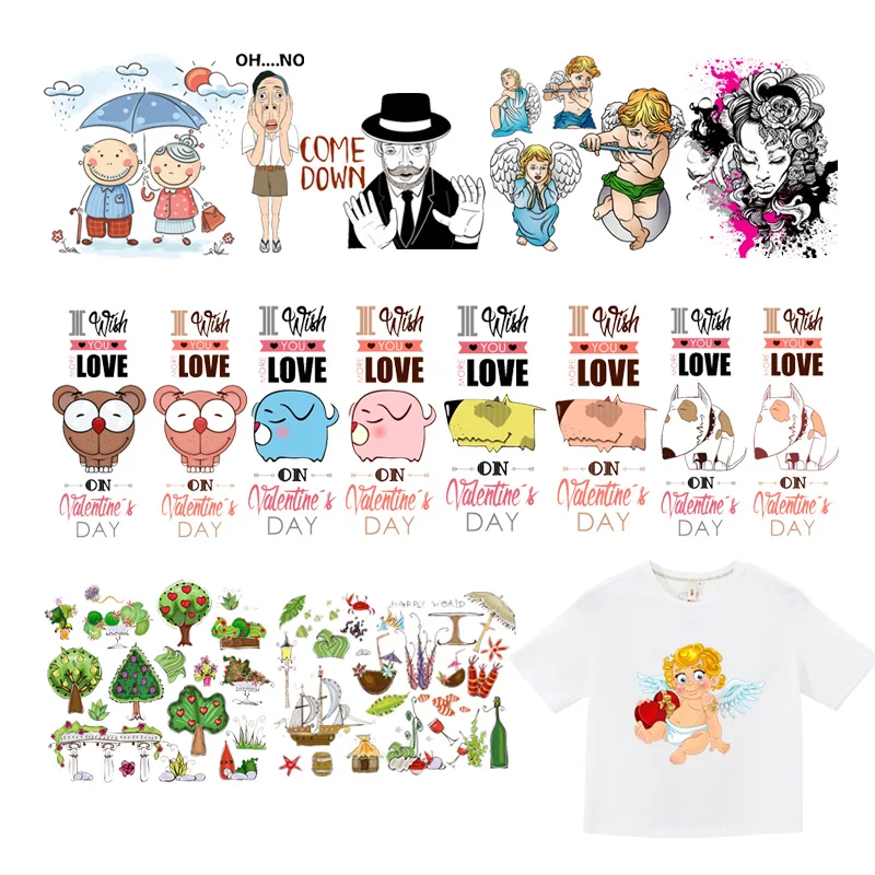 Термотрансферные нашивки с мультяшными собаками для мальчиков и девочек