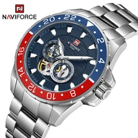 naviforce new mens luxury brand watches 100m waterproof military sports mechanical wristwatch full stainless steel reloj hombre