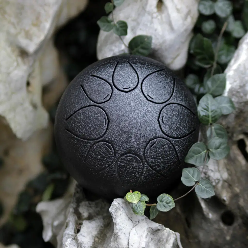 Стальной язык барабан 8 Примечание ударный инструмент 5 дюймов Handpan барабан