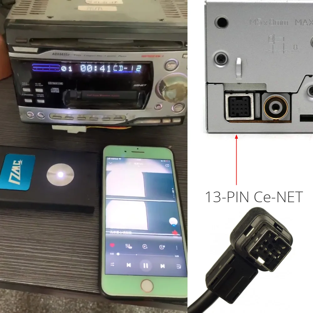 Автомобильный DMC цифровой адаптер Bluetooth-совместимый USB SD AUX для Suzuki Swift Jimny Vitara с Ce-NET
