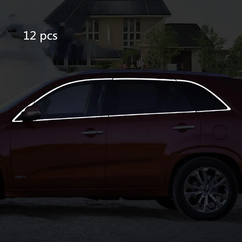 Автомобильный Стайлинг из нержавеющей стали оконный столб Отделка Автомобиля