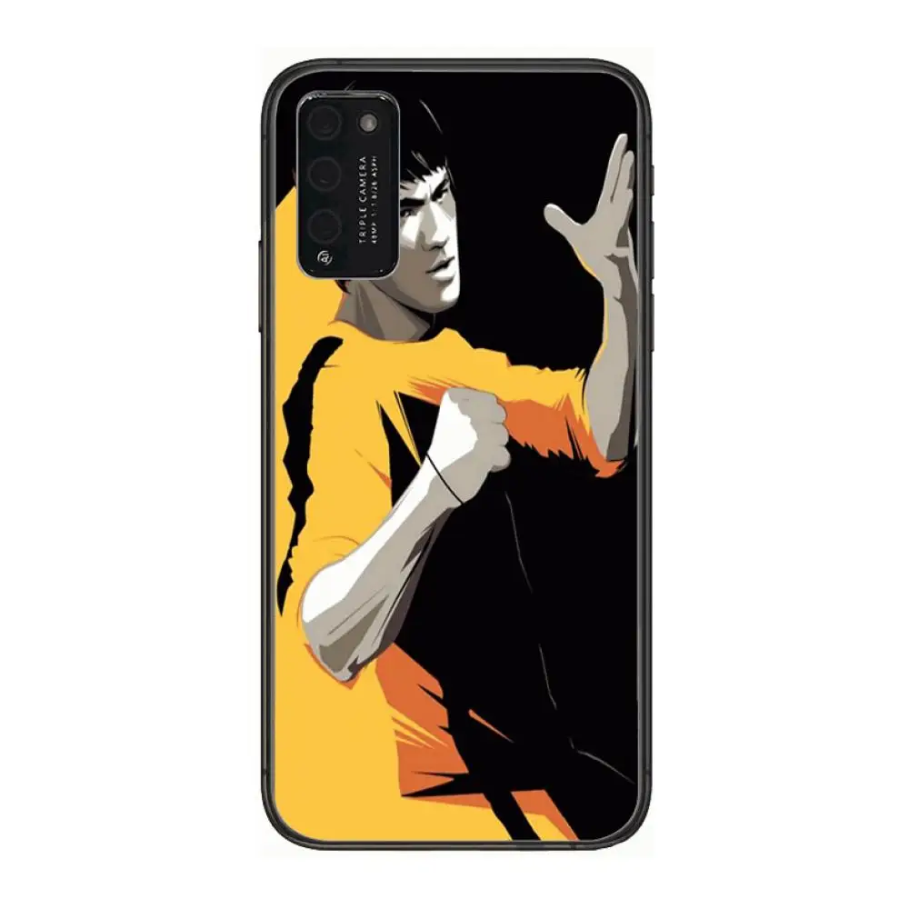 

Bruce Lee Clear Phone Case For Huawei Honor 10 20 30 9 X Pro Lite V 5G RU Black Etui Coque Hoesjes Comic Fashion