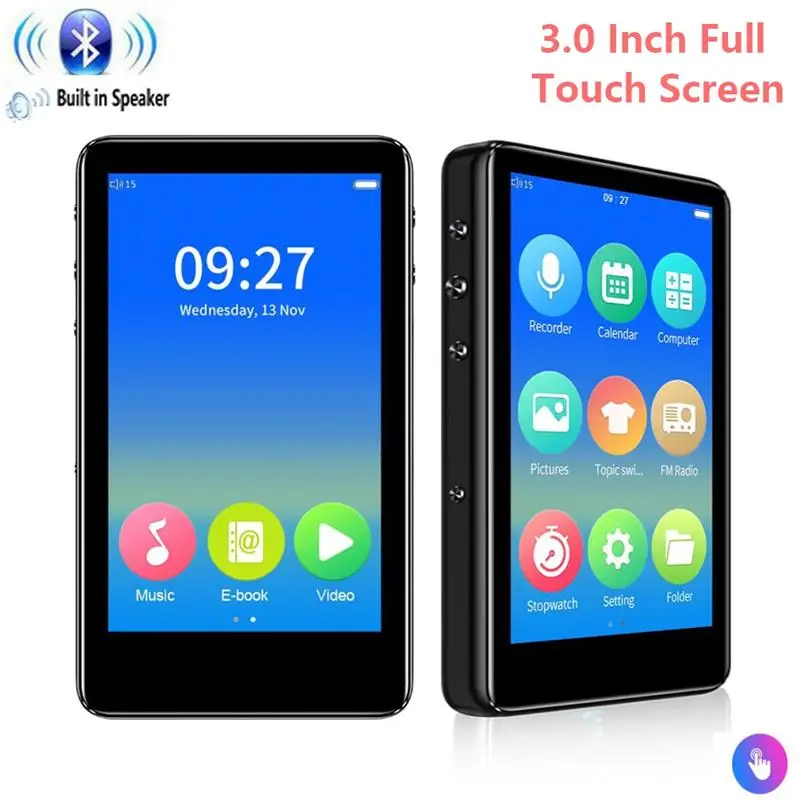 Mp3 плеер Bluetooth4.2 беспроводной динамик с TFT 3 0 &quotЖК дисплеем полноразмерный