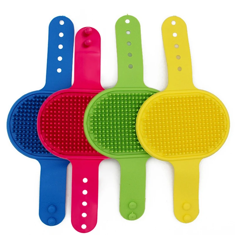 

Soft Rubber Dog Brush Comb Cat Bath Brush Rubber Glove Hair Fur Grooming Massage Brush For Dog Cats Bath Animal Cleaning Supply