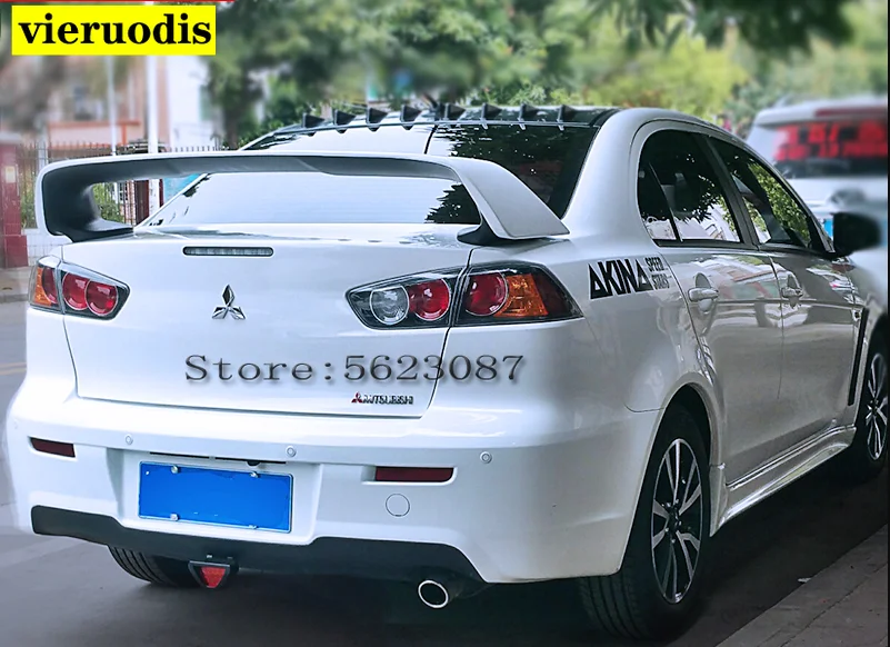

Спойлер для Mitsubishi Lancer EVO 2013-2018, спойлер из АБС-пластика для заднего крыла автомобиля, цветной задний спойлер
