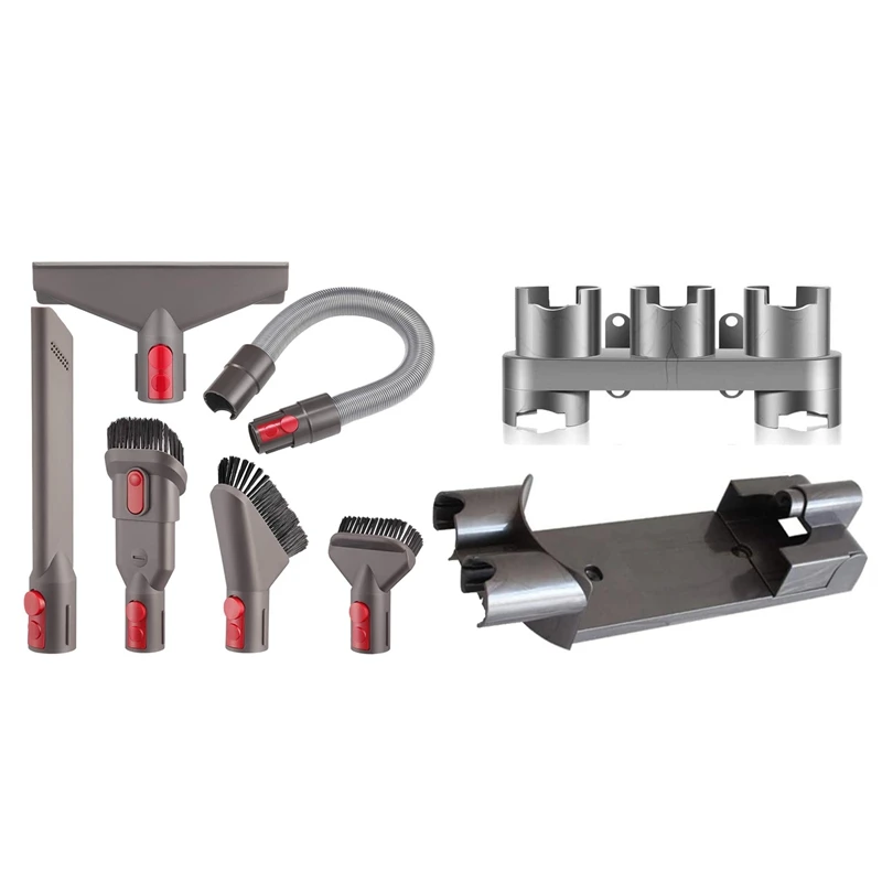 

Replacement Docking Station Part Kit & Attachment Flexible Hose Tool Kit for Dyson V7 V8 Series Handheld Cordless Vacuum