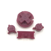 500set plastic power on off buttons keypads for gameboy color gbc colorful buttons for gbc d pads a b buttons