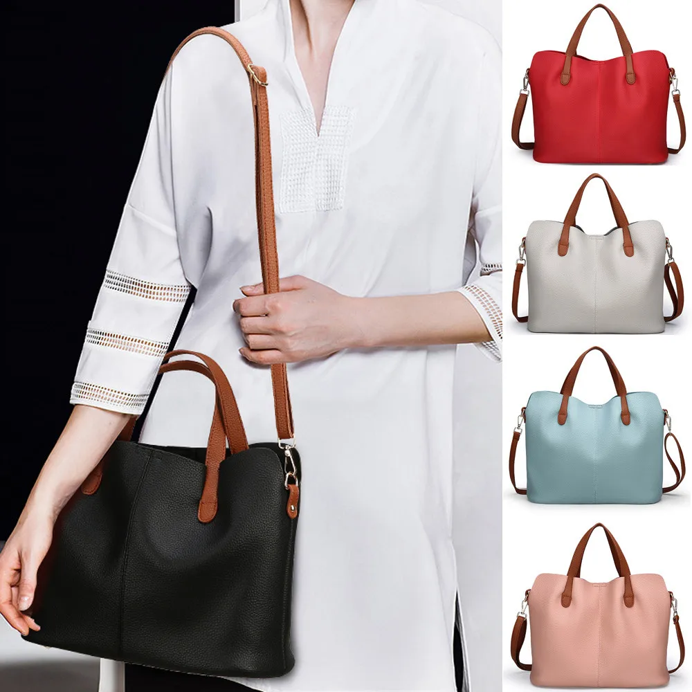 Женская сумка модная кожаная однотонная сумка через плечо на молнии на плечо Bolsa Feminina сумки Прямая Bolso Mujer# YL5