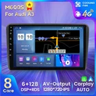 Автомагнитола MEKEDE, мультимедийный видеоплеер с GPS-навигацией и dvd, IPS HD 128x2003, 8 ГБ + 2013 ГБ, Android 11, для Audi A3 8P-