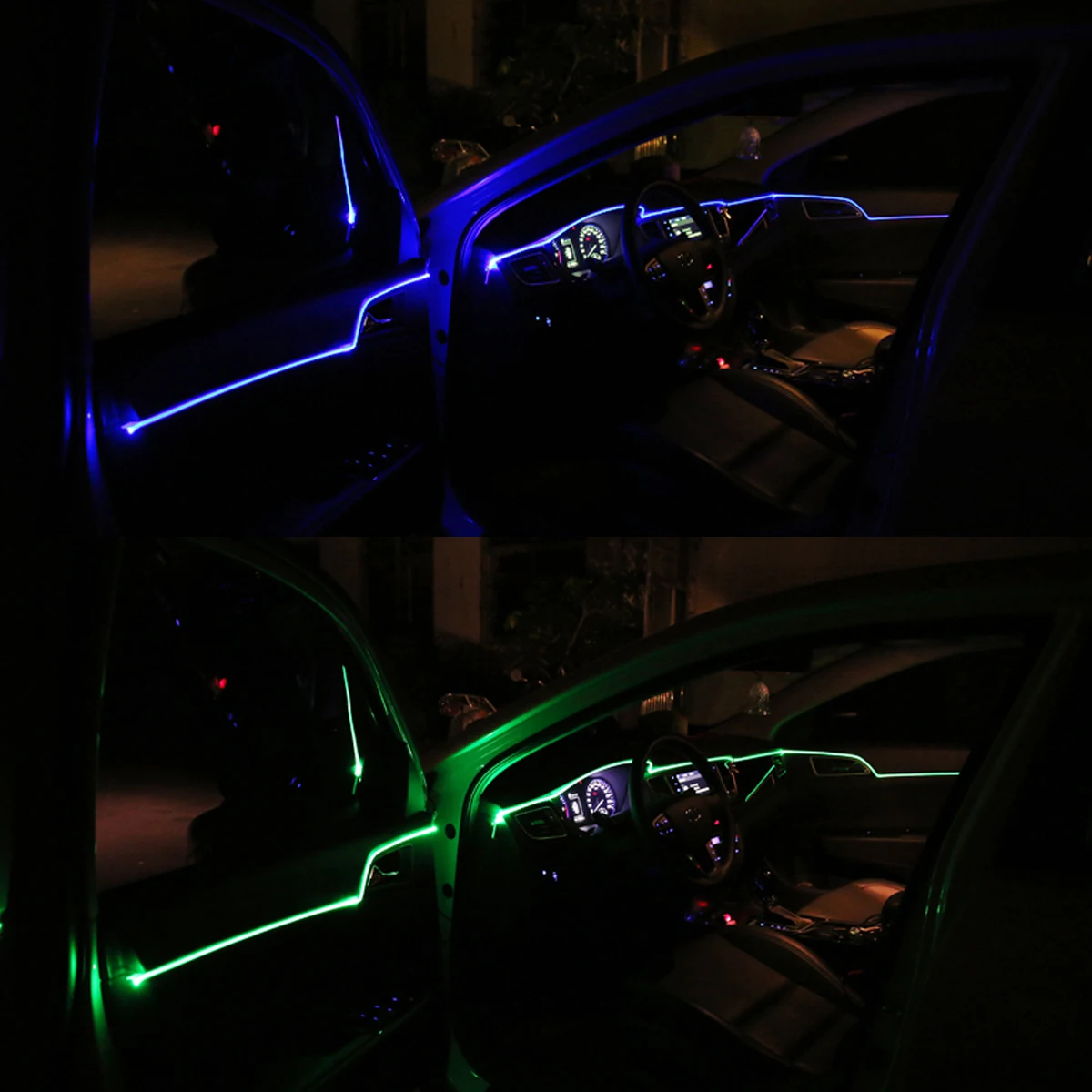 6 шт. автомобильные канатные огни украшения Гибкие водонепроницаемые