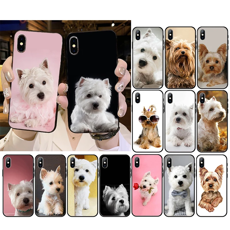 

Westie Terrier Dog Puppy Highland Terrier Phone Case For iPhone 12mini 12 11 ProMax XS MAX XR SE2 8 7 6 6S Plus X 5 5S SE