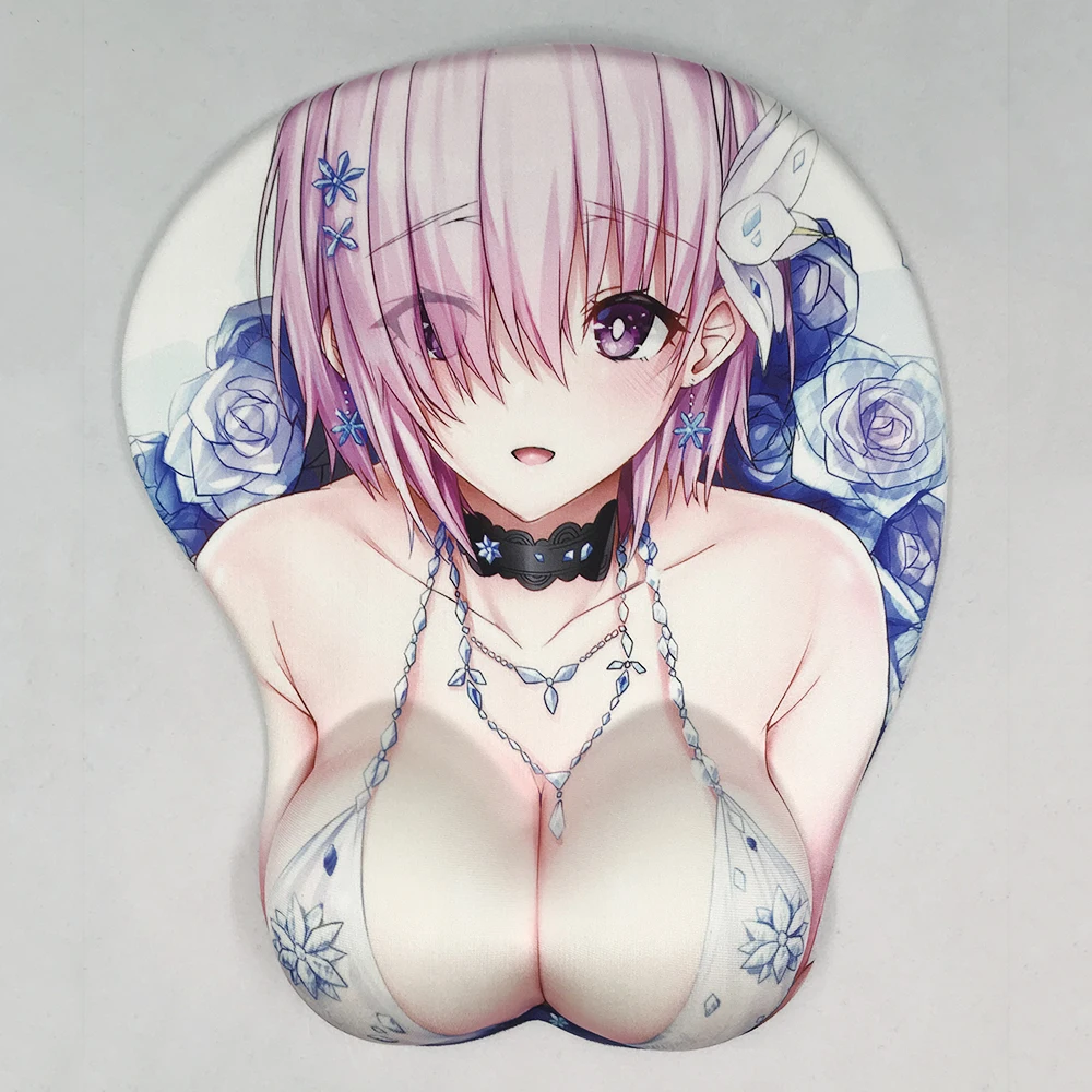FFFAS 3D коврик для мыши сексуальная грудь эргономичный Oppai грудая аниме девушка