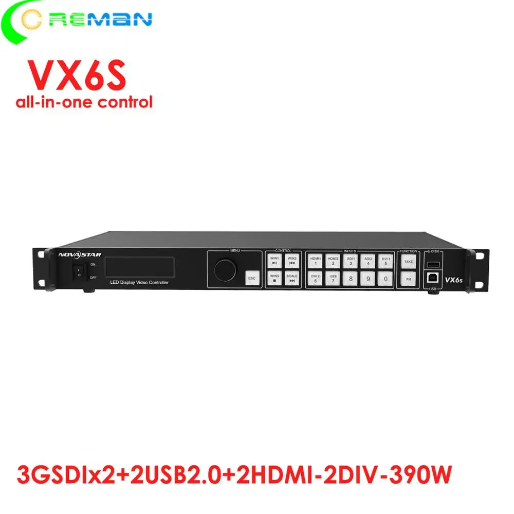 Nova отправка карты VX4S/VX4U/VX6S Крытый открытый полноцветный светодиодный дисплей