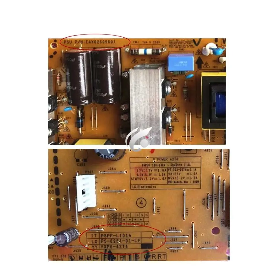 Хорошо работает оригинал используется для платы питания 42PA450C-CM EAX64276601 EAY62609601 |