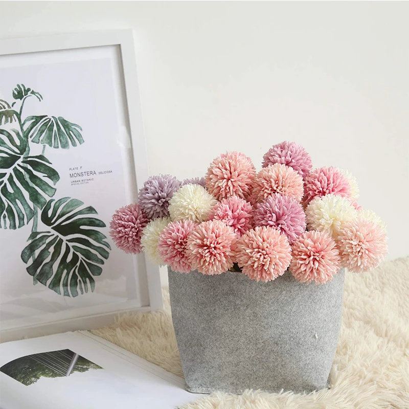 

6Pcs Artificial Hydrangea Silk Flowers for Home Garden Party Wedding Decoration