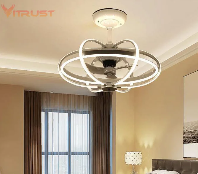 Креативный минималистичный потолочный вентилятор невидимый светильник для