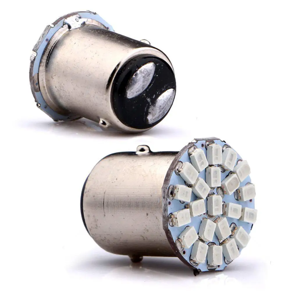 2 шт. автомобисветильник светодиодные сигнальные лампы 1157 BAY15D 22 SMD 12 В|Сигнальная