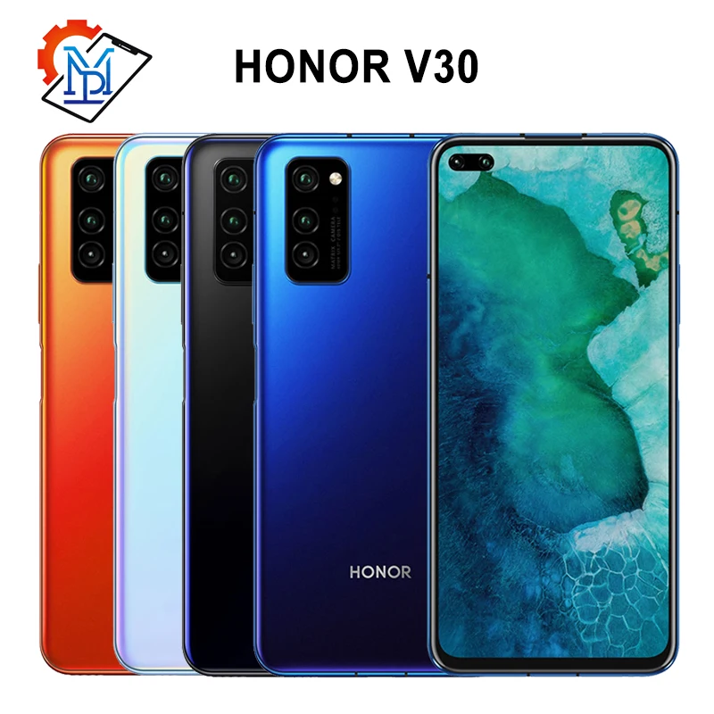 Оригинальный Honor V30 5G мобильный телефон 6 57 &quot6 ГБ + 128 Kirin990 7 нм Восьмиядерный Android 10