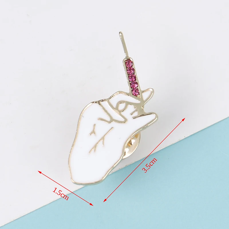 1 шт. простая белая эмалированная брошь на лацкан медицинская шприц перчатка врач