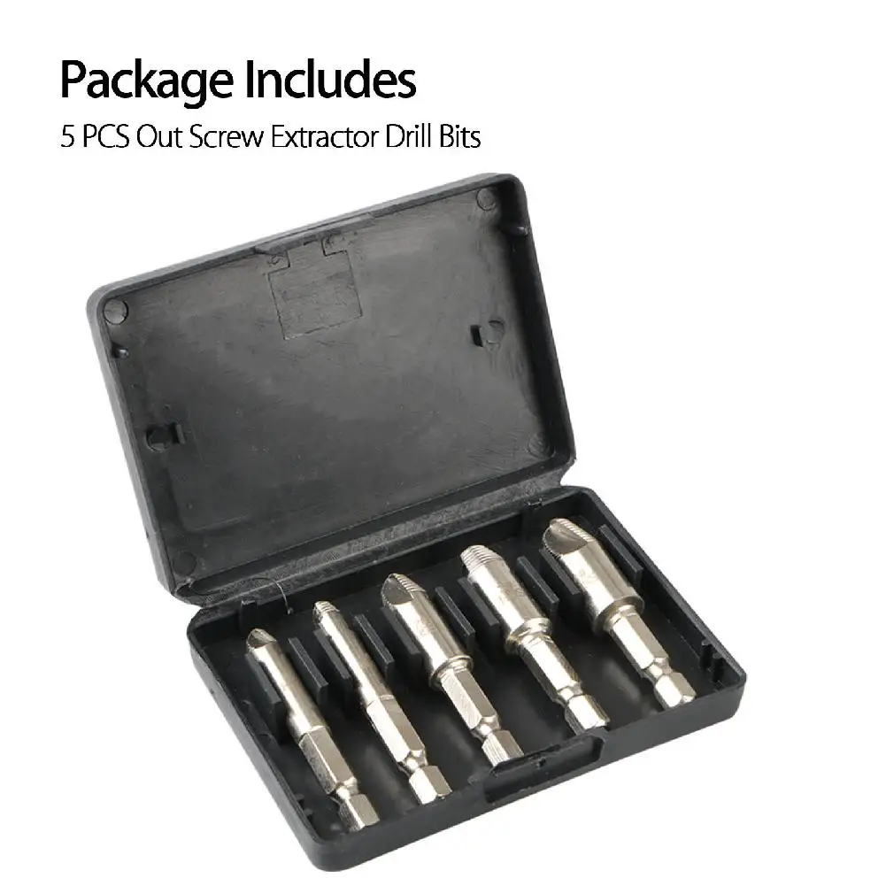 Высокое качество 5 шт. набор для удаления поврежденных винтовых экстракторов