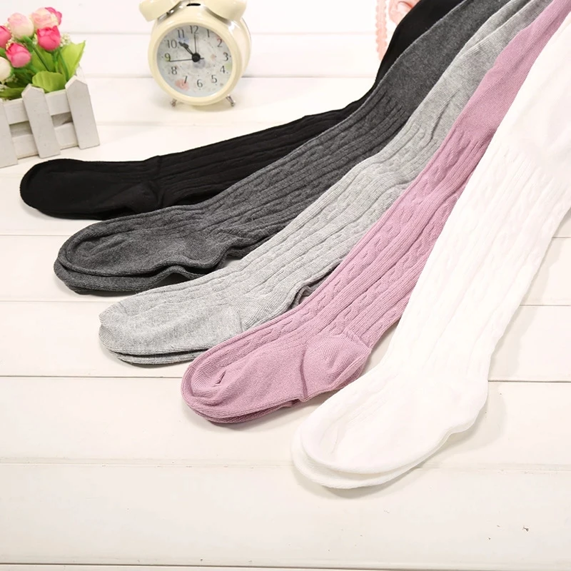 Pantimedias de algod&oacute;n para ni&ntilde;as Oto&ntilde;o Invierno para ni&ntilde;as peque&ntilde;as medias bonitas de punto de Color caramelo pantimedias para ni&ntilde;os medias el&aacute;sticas para ni&ntilde;as calcetines bebe ni&ntilde;a leotardos bebe ni&ntilde;a leotardos ni&ntilde;a-0