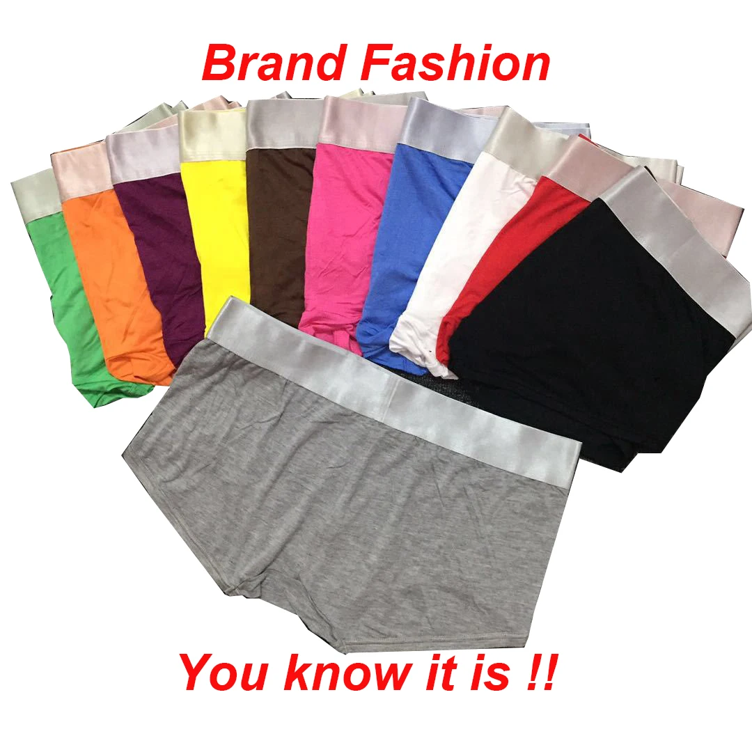 

Трусы-боксеры мужские из модала, пикантные шорты, Брендовое нижнее белье, Дышащие Короткие трусы, в американском стиле