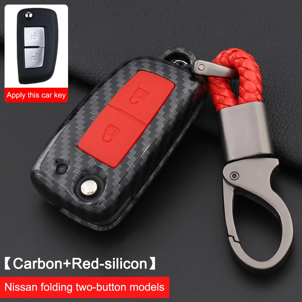 

Folding Car Key Silicone Case Cover For Nissan Qashqai X-trail Murano Maxima Altima Juke Geniss QUEST Livina Tiida 2 Button