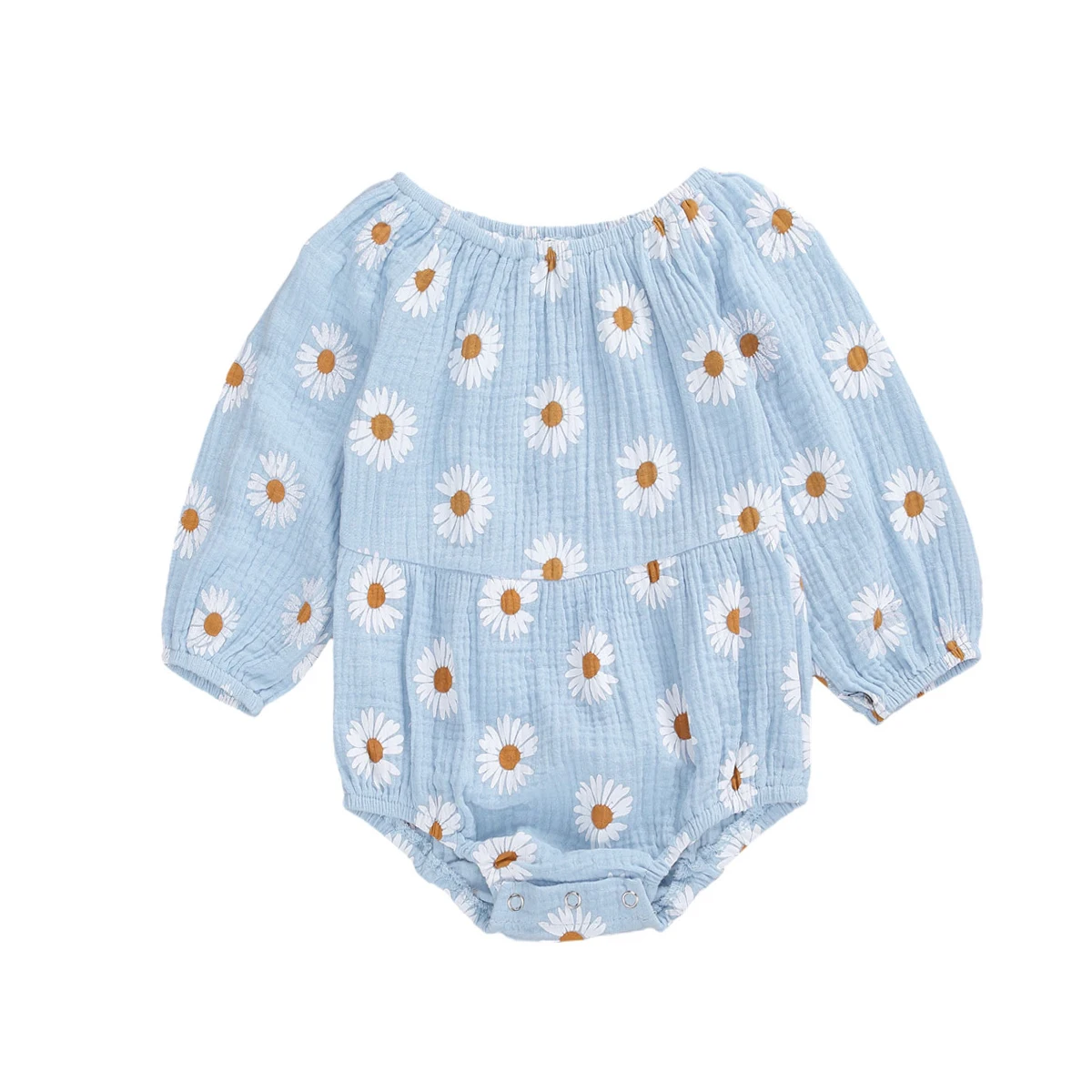 

Newborn Baby Girls Bodysuit Infant Floral Long Sleeve O-neck Casual Jumpsuit 2020 New Babygrow Autumn Little Sunflower Outfits